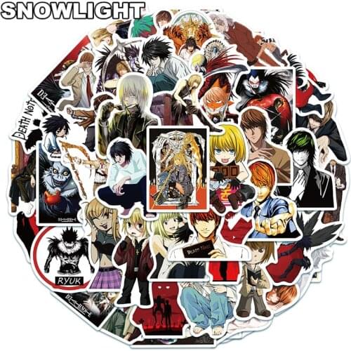 10/50pcs/set Death Note Cartoon Classic Anime Stickers For Kid DIY Phone Case Gift Mixed Helmet Skateboard Laptop Luggage