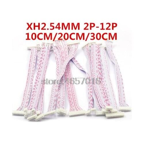 10Pcs/Lot 10cm 20cm 30cm 2P 3P 4P 5P 6P 7P 8P 9P 10P JST XH Connector Cable Wire 2.54mm Pitch Female to Female