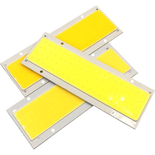 140x50mm 20W LED Panel Light 12V COB Chip On Board Uotra Bright LED Lamp for House Lighting Car Bulb DIY Warm Natural Cold White