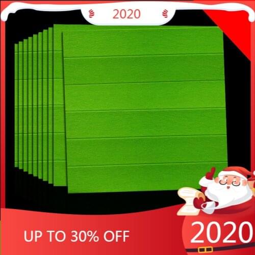 3d Wall Sticker Home Decor Wooden Living Room PE Foam Waterproof Wall Covering Wallpaper for TV Background Kids Room Kitchen