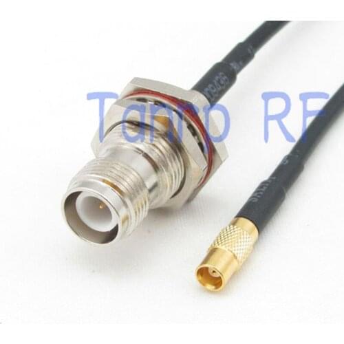 6in MCX female jack to RP-TNC female jack RF connector adapter 15CM Pigtail coaxial jumper RG174 extension cord cable