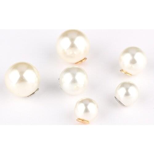 8mm 10mm 12mm Brooch Plug Fashion Imitation Pearl Brooch Earring Back Connector Charms For Jewelry Making 100PCS