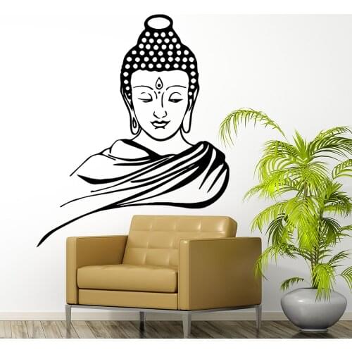 Buddha Vinyl Wall Sticker Home Decor Stickers For Living Room Art Decals Bedroom Removable Mural Wall Decals