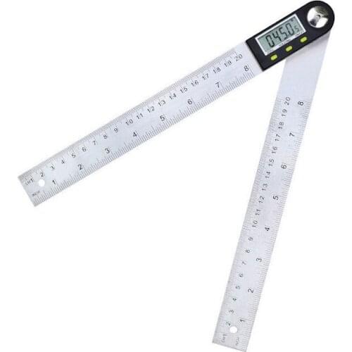 Digital Protractor Electronic Stainless Steel Angle Ruler Woodworking Multi-function Measuring Instrument Universal Ruler YZ