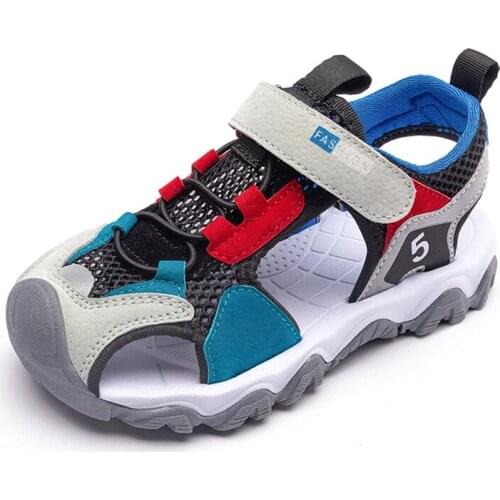 Breathable Mesh Sandals Kids Summer Walking Shoes Child Boy Girl Anti-Skid Outdoor Slippers Quick Dry Beach Sandals for Holiday