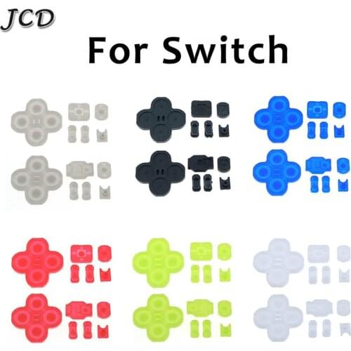JCD For Nintendo Switch NS Joy-Con Left Right Controller Conductive Rubber Silicone Button Pad Kit For JoyCon Replacement