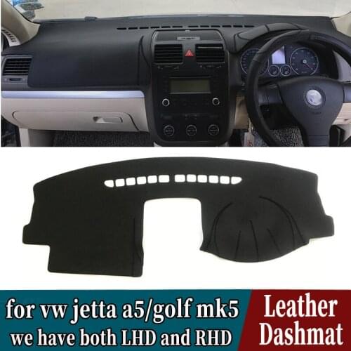 PU Leather Dashmat Dashboard Cover Mat Carpet Car-Styling accessories For Volkswagen VW jetta A5 for vw golf mk5 gti RHD