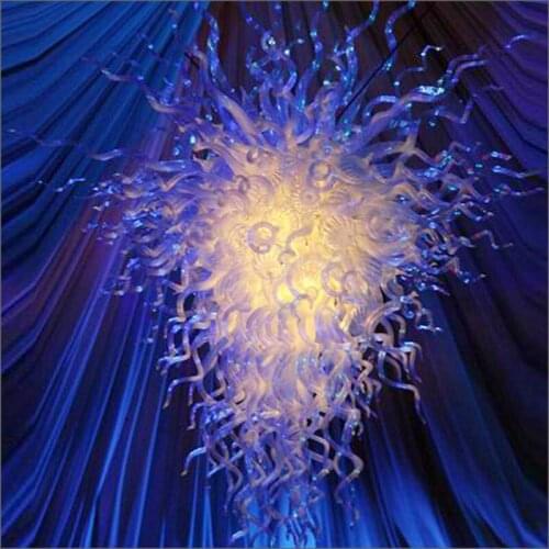 Creative Design Crystal Chandelier Elegant Beautiful Blown Glass Hotel Foyer Chandelier