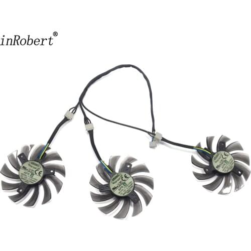 75mm T128010SU 4Pin 0.35A Cooler Fan Replacement For Gigabyte GeForce GTX 670 680 980 GTX 1080 Ti 1060 1070 Ti Graphics Card
