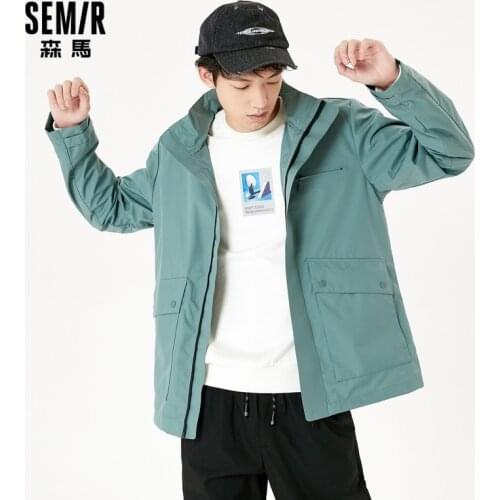 SEMIR Tactical Jacket Men Tooling Loose Jacket 2021 Autumn New Windproof And Water-Repellent Trend Outdoor Tops