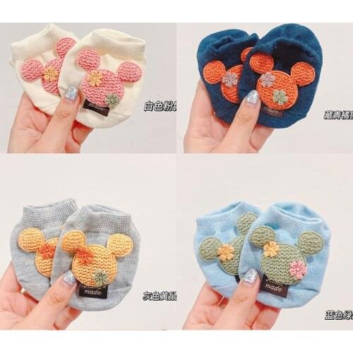 Baby Cute Cartoon Doll Invisible Socks Cotton Boys Girls Childrens Socks Non-Slip Three-Dimensional Newborn Toddler Socks