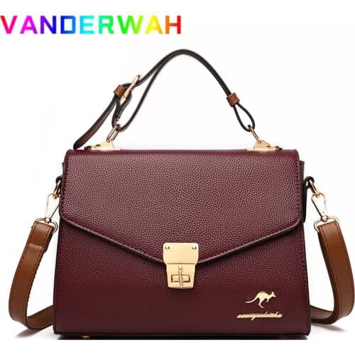 Fashion Pu Leather Shoulder Messenger Bags for Women 2021 Casual Square Purses and Handbags Luxury Designer Ladies Crossbody Bag