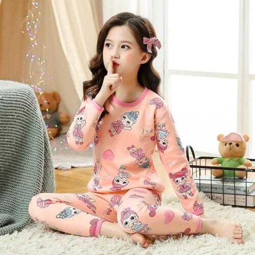 Cartoon Childrens Clothing Kids Pajamas For Girls Long Sleeve Sleepwear Toddler Baby Pyjamas Homewear Boys Outfits Child Pijama