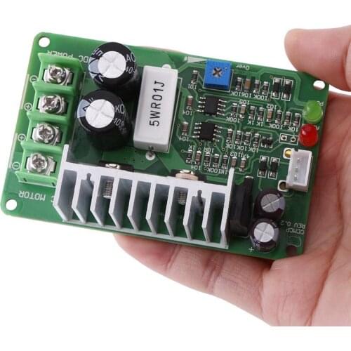12V/24V/36V 15A PWM DC Motor Controller Regulator Potentiometer Overload Protector Motor Controller