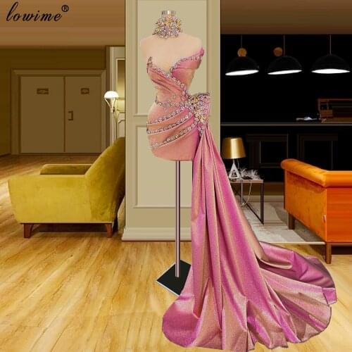 Pink Mermaid Cocktail Dresses 2021 Sweetheart Prom Party Dresses For Women Sexy Evening Dresses Long Vestidos De Fiesta Custom