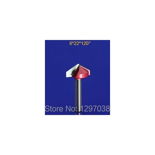 4pcs 6*22*120degree 3D Bit Router V type cutter woodworking trimming knife edge chamfering tools cnc engraving machine cutter