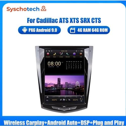 Android 9 Car Radio GPS Navigation Car Video for Cadillac ATS XTS CTS SRX 2013 - 2018 Car DVD Multimedia Stereo Player IPS