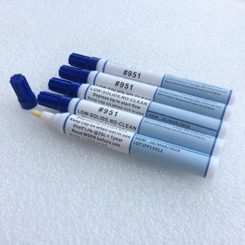 Free shipping A Grade 5PCS 10ml Soldering Rosin Flux Pen Low-Solids Non-clean For Solar cell panel