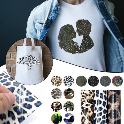 Free Shipping Cow Printed Vinyl Heat Thermal Transfer Iron On Htv Printing Diy T-shirt Garment Film Silhouette Paper Fabric Tool