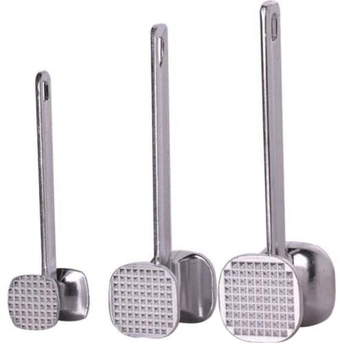 Household Kitchen Double-sided Meat Hammer Meat Tenderizer Beaf Steak Pounder Hammer Aluminum Alloy Kitchen Tools 3 Sizes