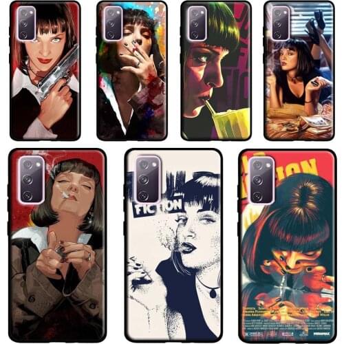 Mia Pulp Fiction Case For Samsung Galaxy S20 FE S21 Ultra Note 20 Note 9 10 S10e S8 S9 S10 Plus Phone Cover
