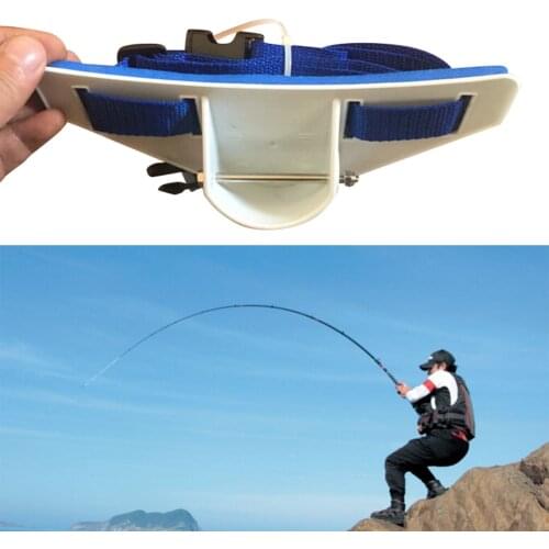 1Pcs Durable Waist Gimbal Fighting Fishing Belt Fish Rod Holder Adjustable Fighting Belt Fishing Rod Pole Stand Fishing Tackle