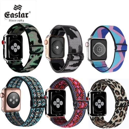 Elastic Solo Loop For Apple watch band 44mm 40mm 38mm 42mm Fabric Nylon Elastic belt bracelet iWatch series 3 4 5 se 6 strap