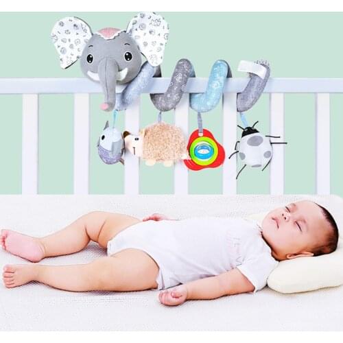 0-12 Months Educational Toddler Hanging Toys for Baby Toys Toys Baby Plush Animal Rattle Mobile Infant Stroller Bed Crib Spiral