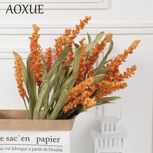 AOXUE 82cm artificial plants sorghum EVA foam simulation green plants home living room garden decoration fake flower arrangement