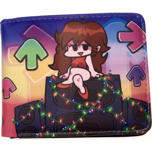 Cartoon Hot Game Friday night funkin Wallet Credit Card Holder coin purse