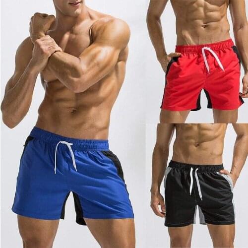 Best Sale Plus Size Nylon Short Pants Men Plain Casual Beach Sport Swim Shorts