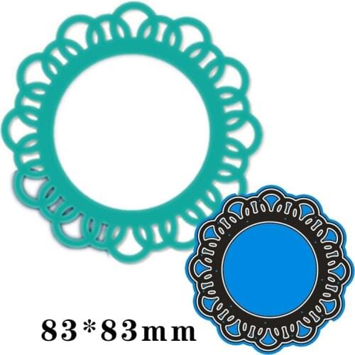 83*83mm lace circle Metal Cutting Dies for card DIY Scrapbooking stencil Paper Craft Album template Dies