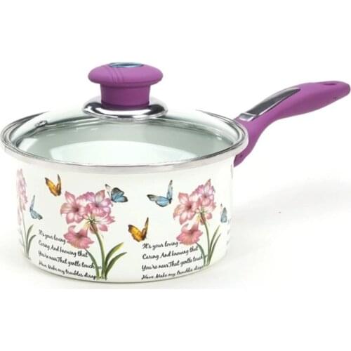 Single Handle Milk Pot Baby Cooking Noodle Food Pot 18CM Small Soup Pot Induction Cooker Gas Universal