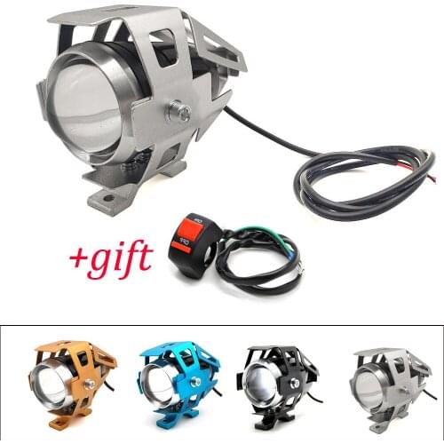 Motorcycle LED Headlights U5 Led Spotlight moto light Fog Spotlights 12V For Yamaha SEROW 225 250 TTR125 TTR250 ttr 125 250 600
