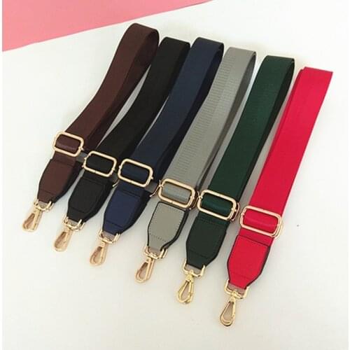 Mens Wide Shoulder Colored Handles For Belt Bag Strap Women Handbag Strap Nylon Diy Shoulder Bag Accessories Parts Obag Handles