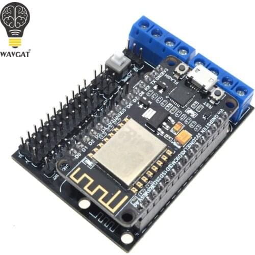 Node MCU Development Kit NodeMCU + Motor Shield Esp Wifi Esp8266 Esp-12e diy rc toy remote control Lua IoT smart car Esp12e