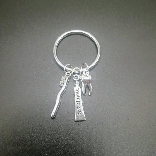 New Creative Charm Jewelry Dentist Gift Dentist Key Chain Dental Assistant Dental Hygienist Gift Key Chain
