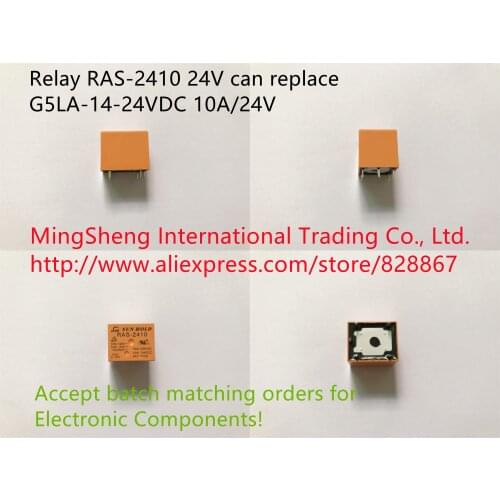 Original new 100% relay RAS-2410 24V can replace G5LA-14-24VDC 10A/24V