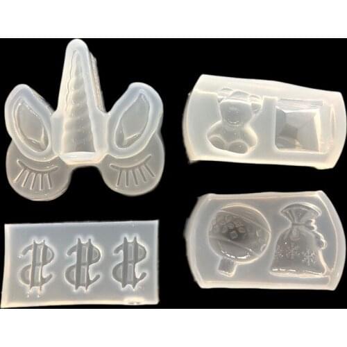 Transparent Silicone Mould Dried Flower Resin Decorative Craft DIY Cartoon Mold epoxy resin molds for jewelry