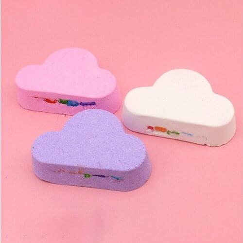 Bath Salt Rainbow Clouds Moisturizing Exfoliating Cleaning Body Skin Bubble Bath Bombs can CSV