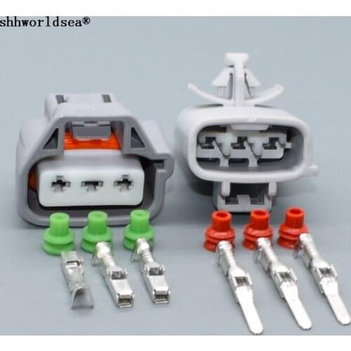 Shhworldsea 3pin 2.2mm for Toyota water wiper motor plug auto waterproof cable connector 6189-0193 6188-0338