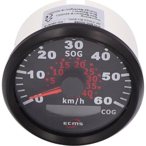 85mm Marine Boat Speedometer Odometer 12V/24V Gauge for Car Truck Boat Motorcycle with backlight