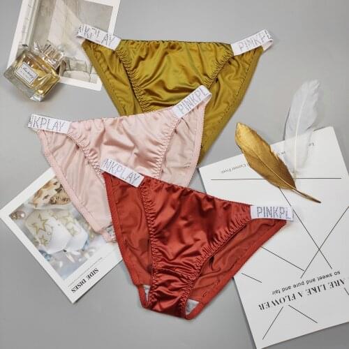Honviey ladies triangle panties women diamond mercerized conjunto sexy low-waist buing panties trendy fashion majtki damskie