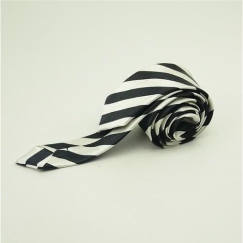 Striped slim narrow 5cm tie office party Tie For Men printed Brand Red Black Blue Corbatas