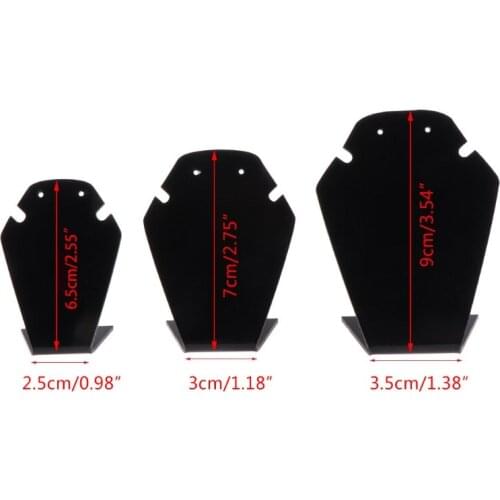 Y1UE 1 Set Jewelry Display Shelf Necklace Pendant Earrings Stud Stand Holder Showcase