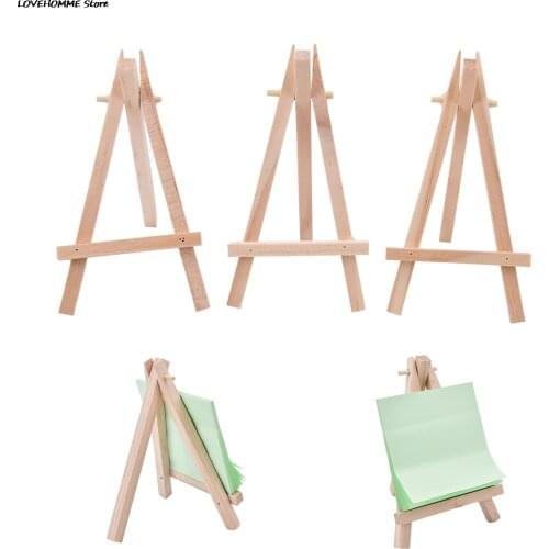 1pcs Wooden Mini Artist Easel Wood Wedding Table Card Stand Display Holder For Party Decoration 12.5*7cm