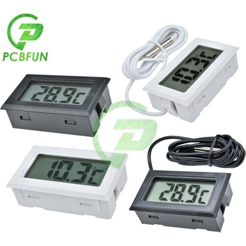 1pcs LCD Digital Thermometer for Freezer Temperature -50-110 Degree Refrigerator Fridge Thermometer without Retail Box 1m Probe
