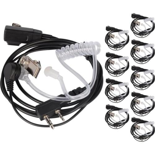 10PCS Accessories Air Acoustic Tube Headset Earpiece for Baofeng for Radio Walkie Talkie Headset for 888S UV-5R UV-82