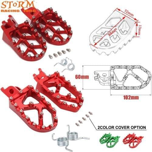 2020 Wide Footpeg FootRest Pedals For HONDA CR125 CR250R CRF150R CRF250R CRF250X CRF450R CRF450RX CRF450X CRF250L CRF250M