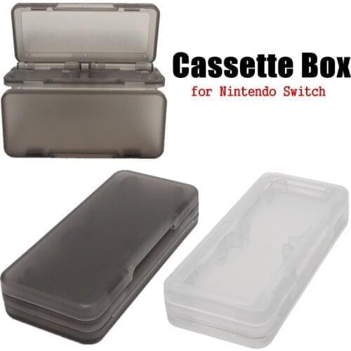 50 pcs a lot 4 in 1 Game Card Storage Case Portable Plastic Case Shock proof Hard Shell Protective Storage Box for Switch